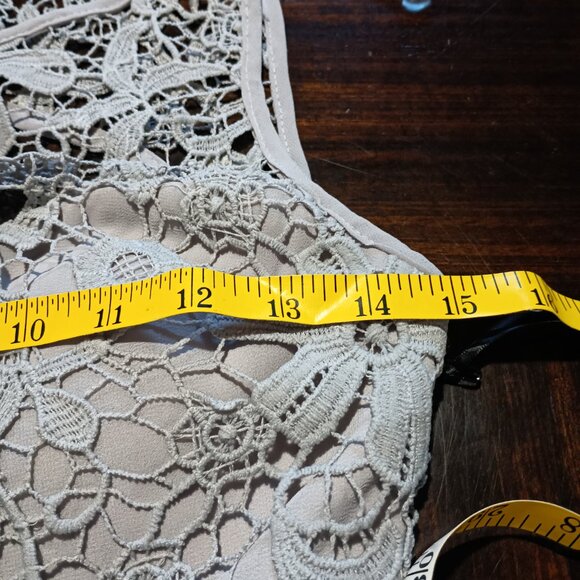 Lulu's Formal Backless Mini Dress Gray S NWT - Picture 5 of 10